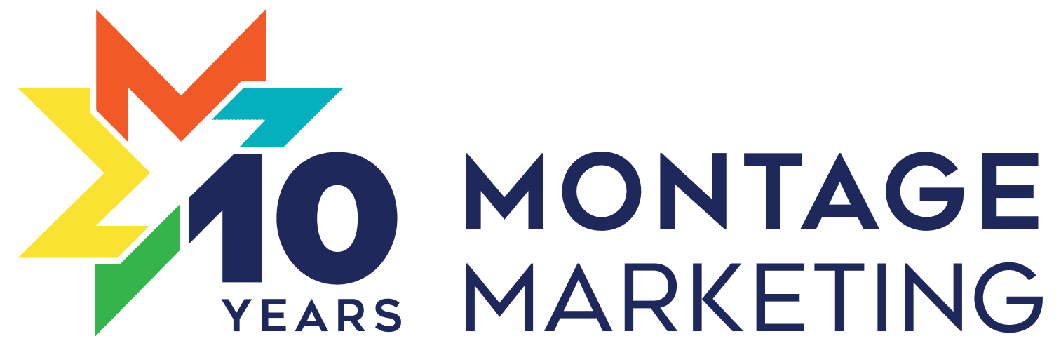montage marketing group 10th anniversary logo